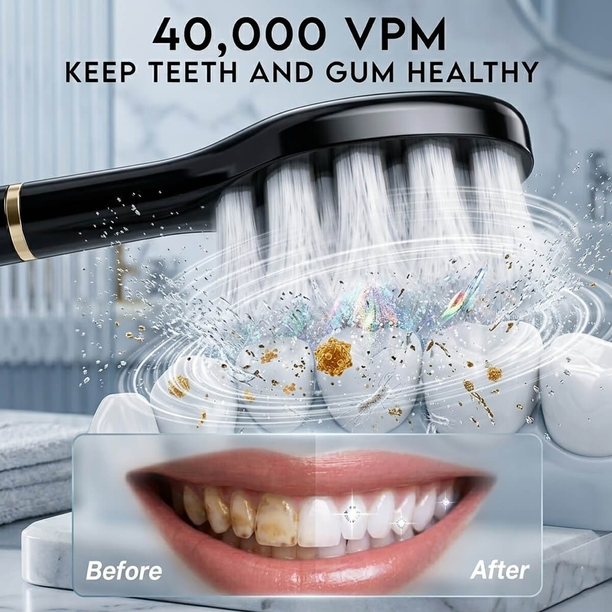 Sonic Electric Toothbrush 6 Cleaning Modes