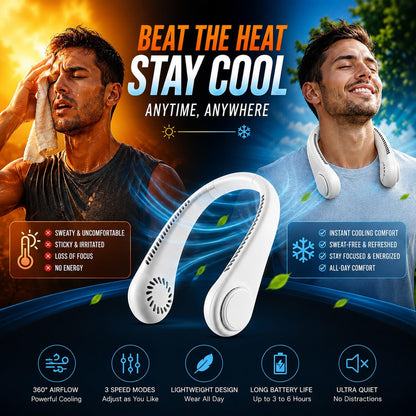 Bladeless Neck Fan - Beat the Heat Anywhere
