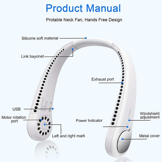 Bladeless Neck Fan - Beat the Heat Anywhere